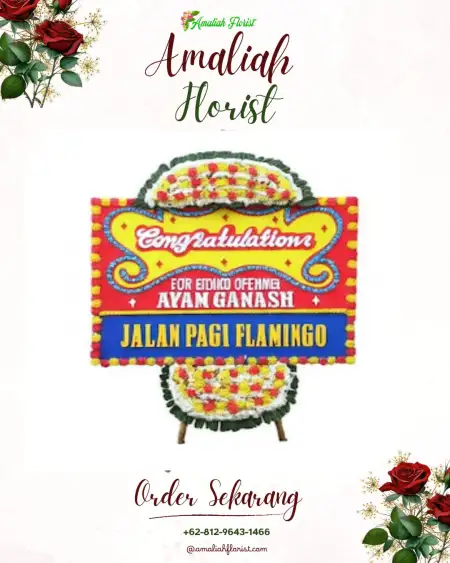 Sewa Papan Bunga Maur Baru
